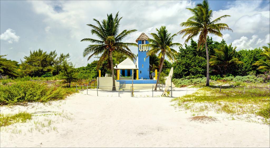 Beach Front House At Puerto Morelos Villa Eksteriør billede