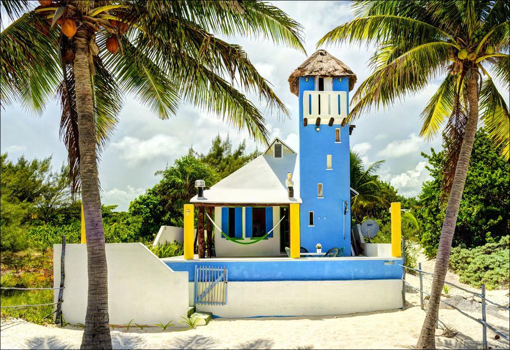 Beach Front House At Puerto Morelos Villa Eksteriør billede