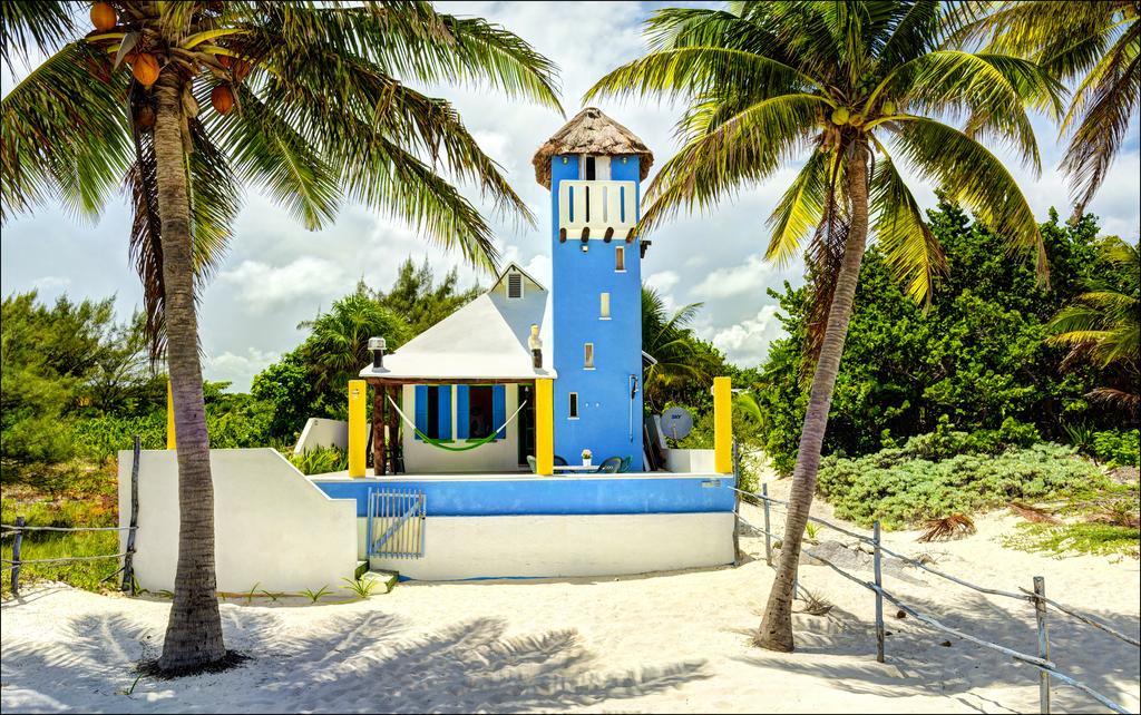 Beach Front House At Puerto Morelos Villa Eksteriør billede