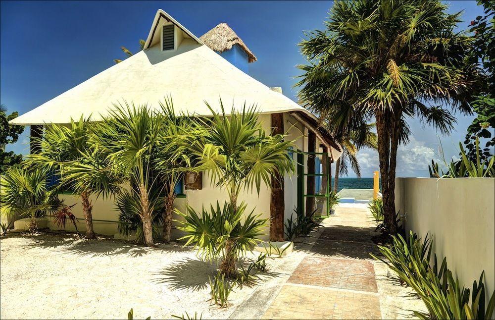 Beach Front House At Puerto Morelos Villa Eksteriør billede