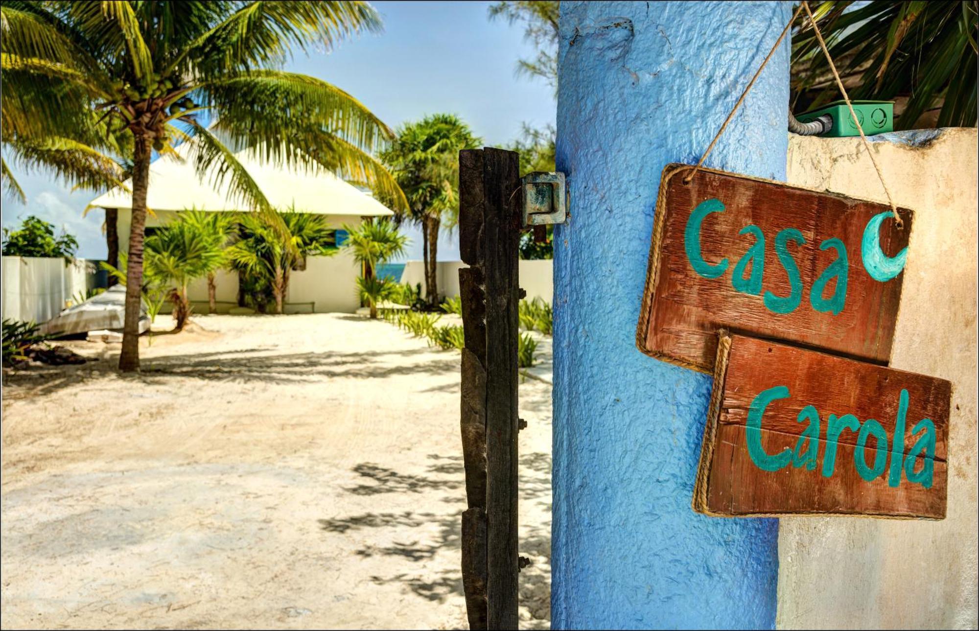 Beach Front House At Puerto Morelos Villa Eksteriør billede