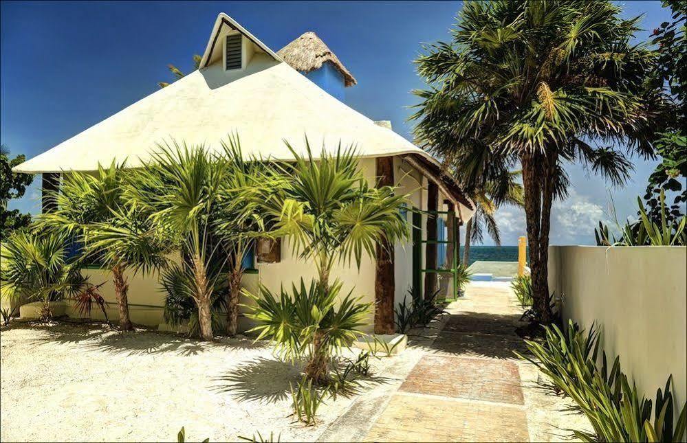 Beach Front House At Puerto Morelos Villa Eksteriør billede